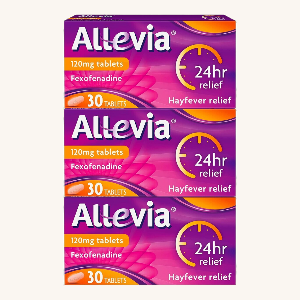 Allevia Fexofenadine 120mg - 30 Tablets x 3 Pack