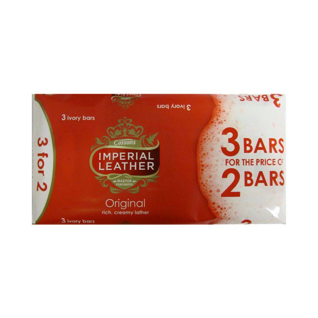 Imperial Leather Original Soap 100g x 3 Ivory Bars