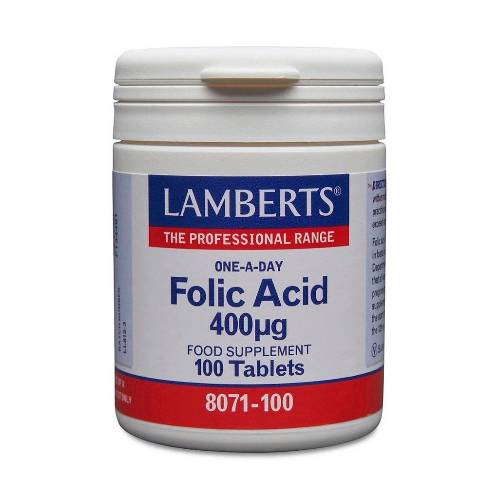 Lamberts Folic Acid 400µg 100 Tablets