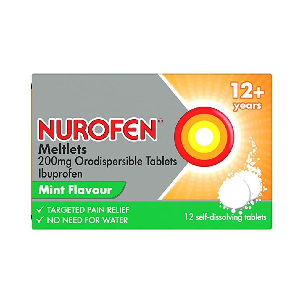 Nurofen Meltlets Mint Flavour 12 Self-Dissolving Tablets